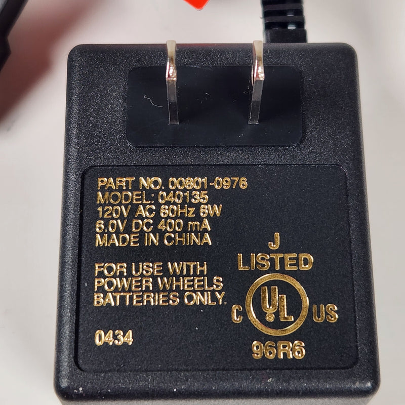 6-Volt Power Wheels Class 2 Battery and Charger Model 040135 Part 00801-0976 Magic Cars 2