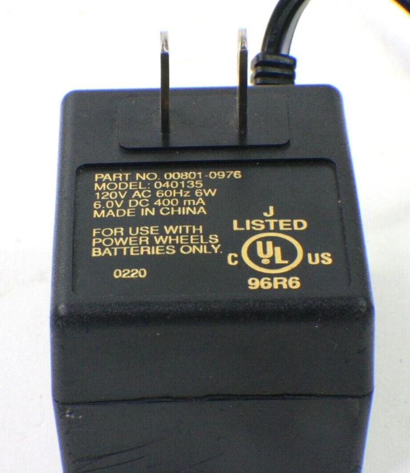 Power Wheels 6-Volt Class 2 Battery and Charger Model 040135 Part 00801-0976 Magic Cars 1