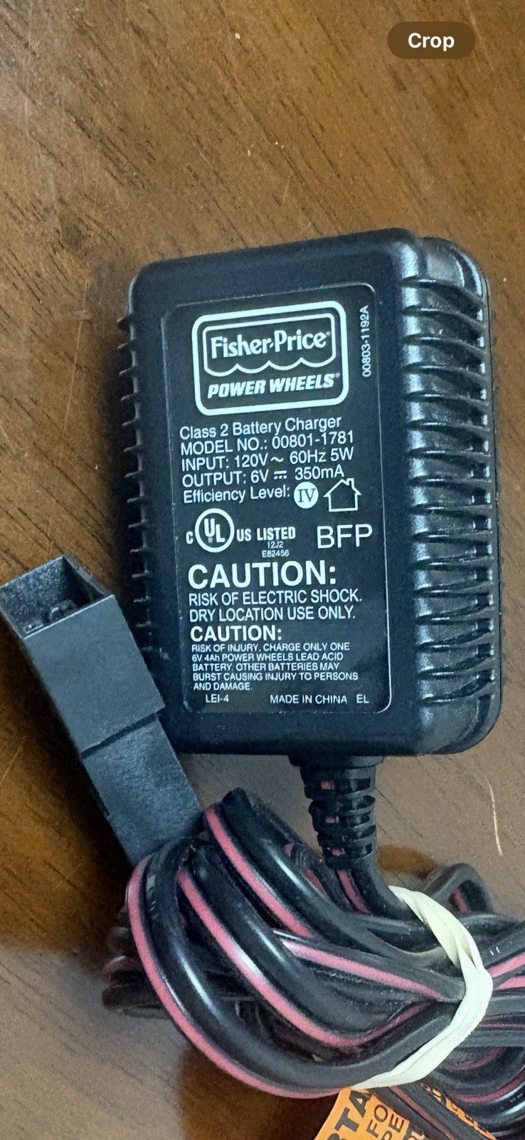 6V Power Wheels Battery and Charger Tested and Functional Model 00801-1781 Magic Cars 2