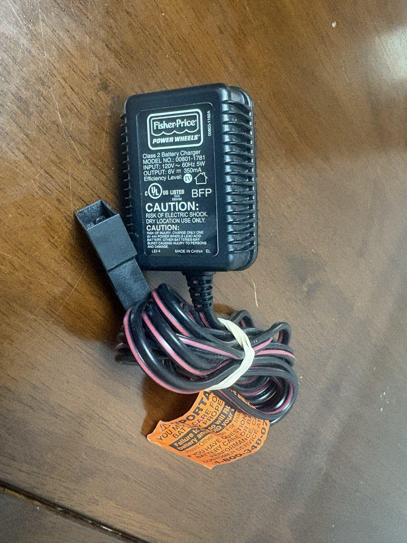 6V Power Wheels Battery and Charger Tested and Functional Model 00801-1781 Magic Cars Variant 0