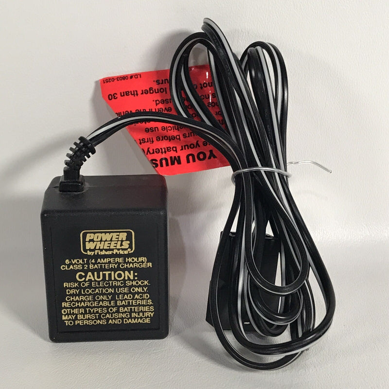 6V Power Wheels Class 2 Battery with Charger and Plug 00801-0976 OEM Magic Cars Variant 0