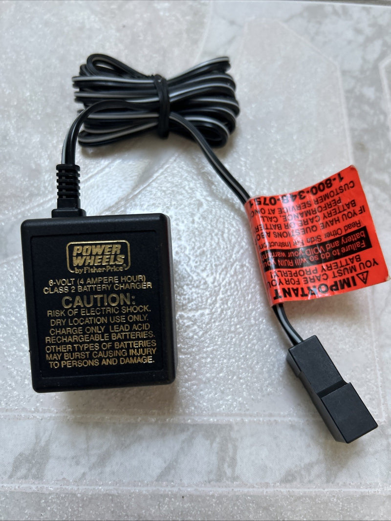 Power Wheels 6-Volt Battery Charger Part #00801-0976 Model #040135 Tested