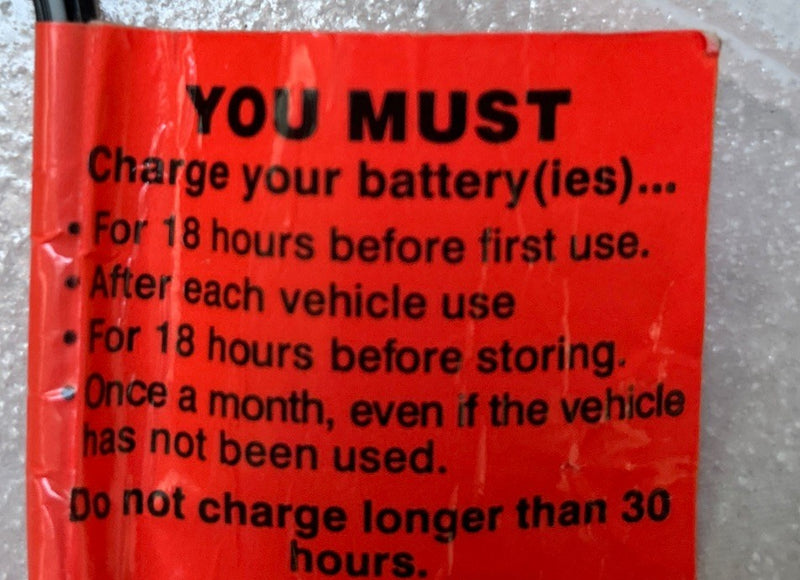 Power Wheels 6-Volt Battery Charger Part #00801-0976 Model #040135 Tested