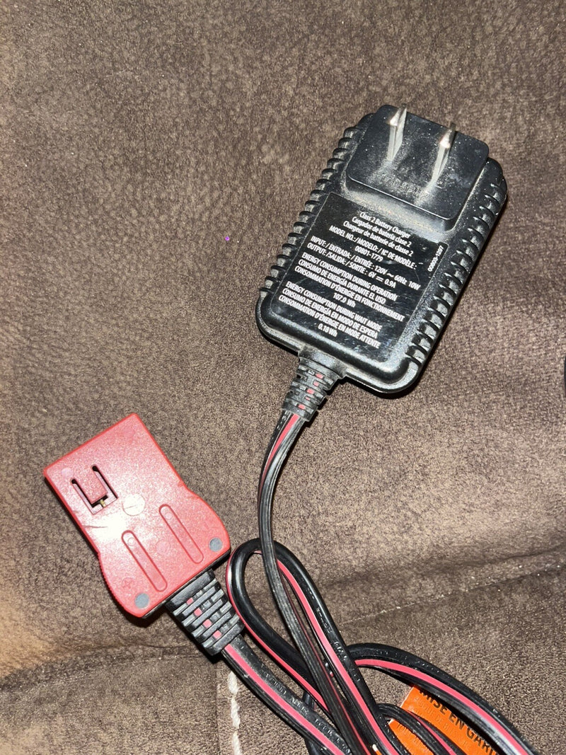 6V Power Wheels Red Battery Charger Compatible with Model 00801-0712 Genuine Replacement Magic Cars 2