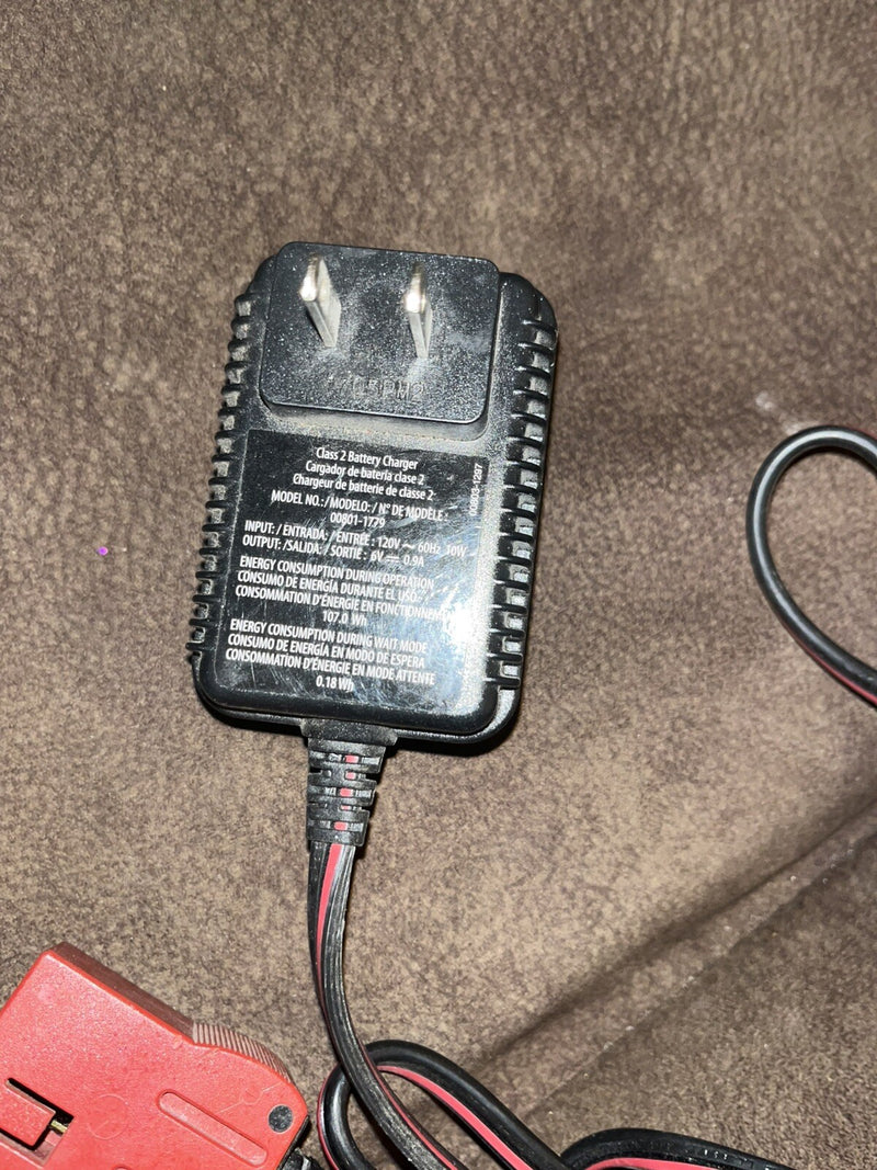 6V Power Wheels Red Battery Charger Compatible with Model 00801-0712 Genuine Replacement Magic Cars 3
