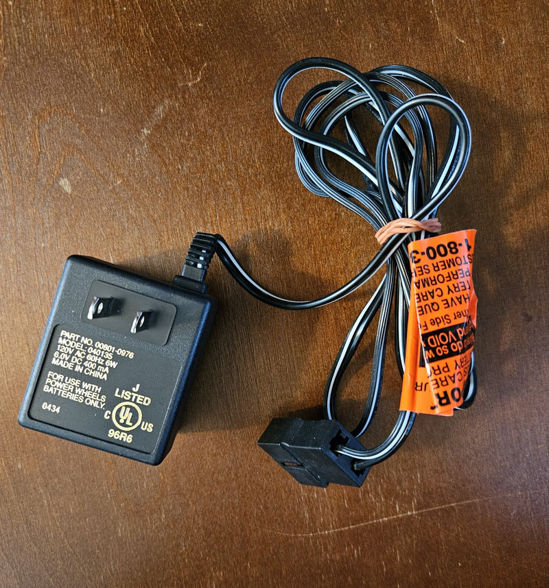 Power Wheels 6-Volt Class 2 Battery Charger Part# 00801-0976 Model# 040135