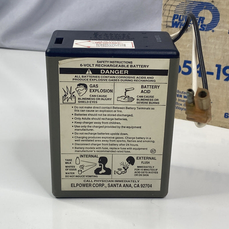 Power Wheels 6-Volt Rechargeable Battery Pack Model 654-1932 Magic Cars 4