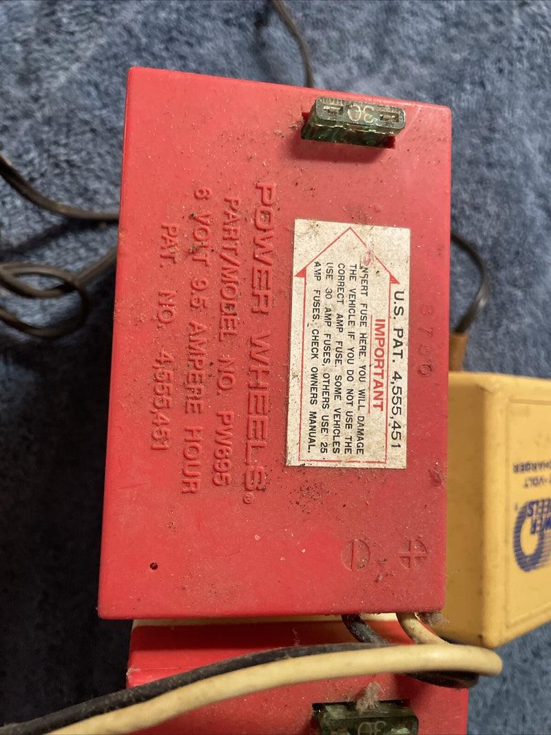 Power Wheels 6-Volt Rechargeable Battery Original 1985 Rare Logo Magic Cars 2