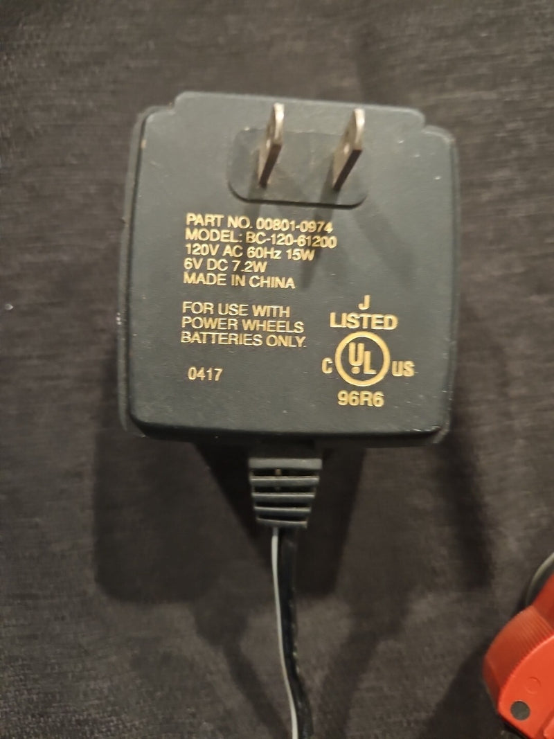 6V Super Battery Charger Model BC-120-61200 for Power Wheels Magic Cars 1