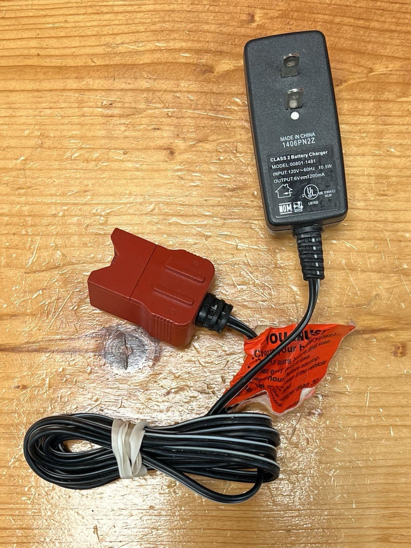 6V Power Wheels Battery Charger and Cord Genuine OEM Replacement 00801-1481 Magic Cars 1
