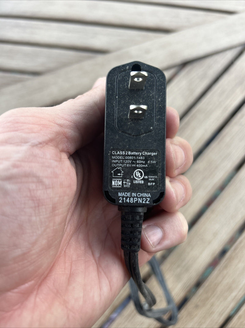 Power Wheels 6V Battery and Charger Model 00801-1483 Tested Magic Cars 2