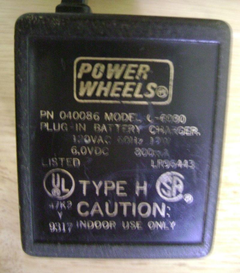 6V DC Power Wheels Battery and Charger Set Models BC-120-61200 and C-6080 Magic Cars 2