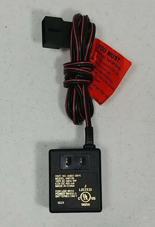Power Wheels AC Charger Adapter with Power Cord Model 040135 Part 00801-0976 Magic Cars 1