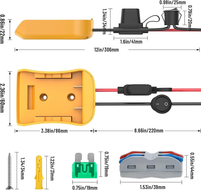 Power Wheels 20V Battery Adapter and Power Kit Magic Cars 1
