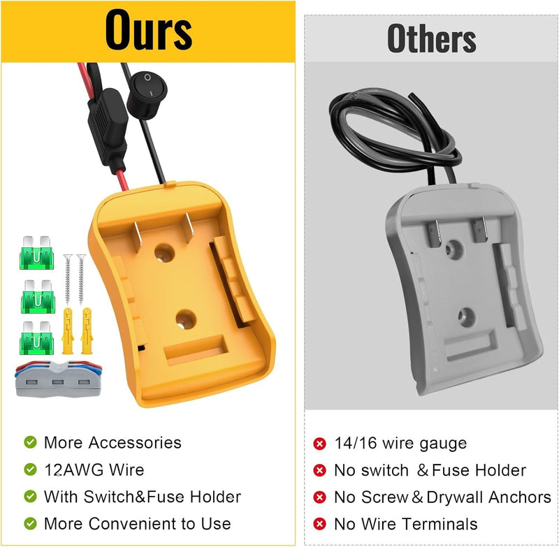 Power Wheels 20V Battery Adapter and Power Kit Magic Cars 4