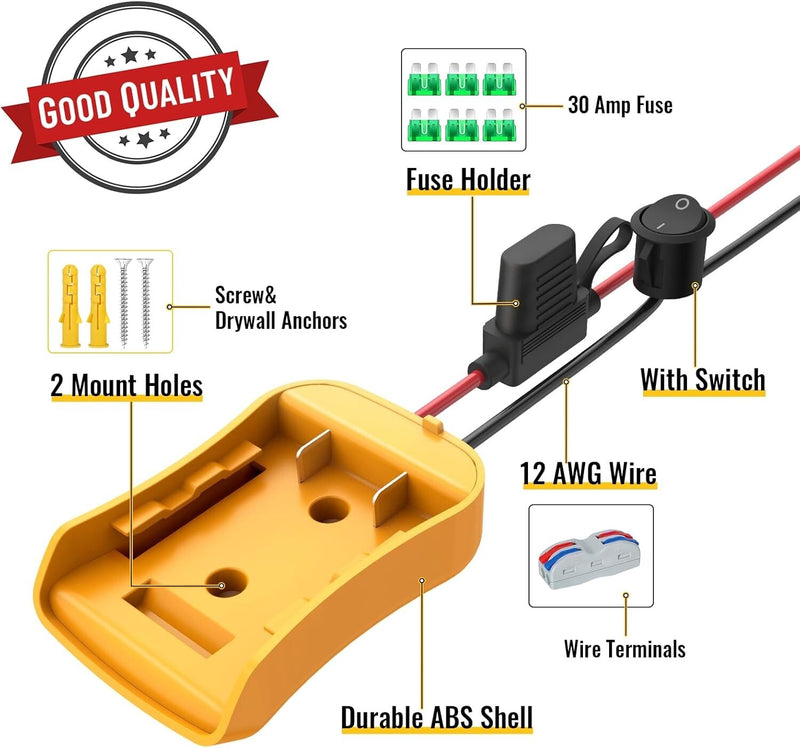 Power Wheels 20V Battery Adapter and Power Kit Magic Cars 5