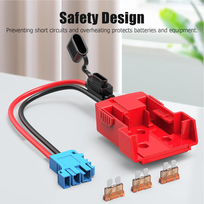 Power Wheels Battery Adapter for Milwaukee Batteries Compatible with Peg Perego Ride-On Toys Magic Cars 5