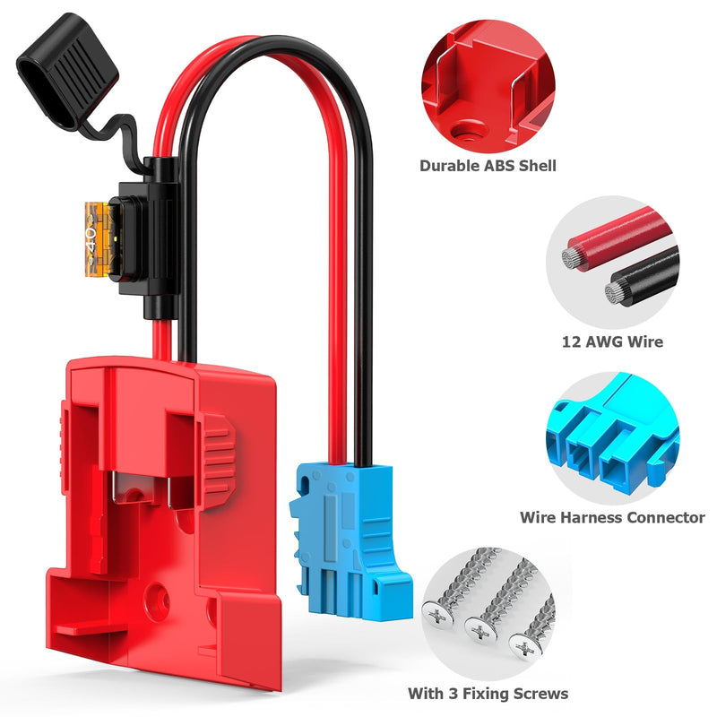 peg perego circuit breaker Power Wheels Battery Adapter for Milwaukee Batteries Compatible with Peg Perego Ride-On Toys 2 Year Warranty -