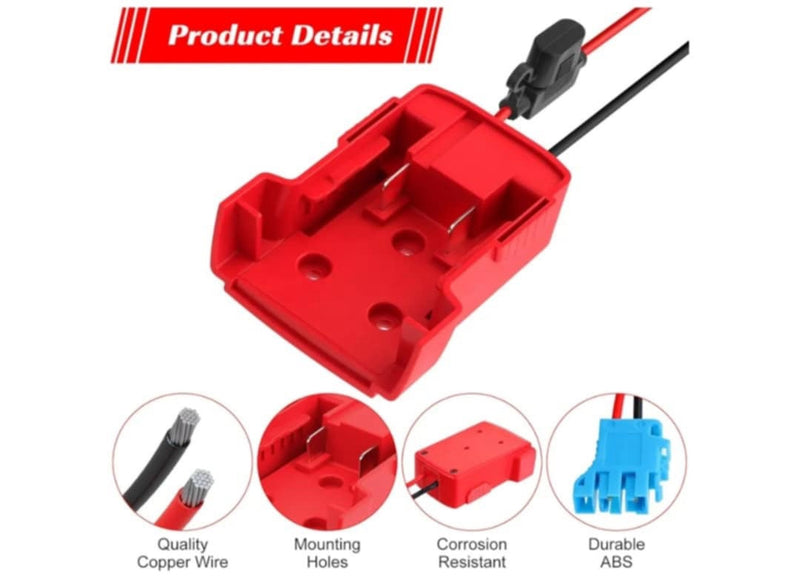 Power Wheels Battery Adapter for Milwaukee M18 18V Conversion Kit Magic Cars 5