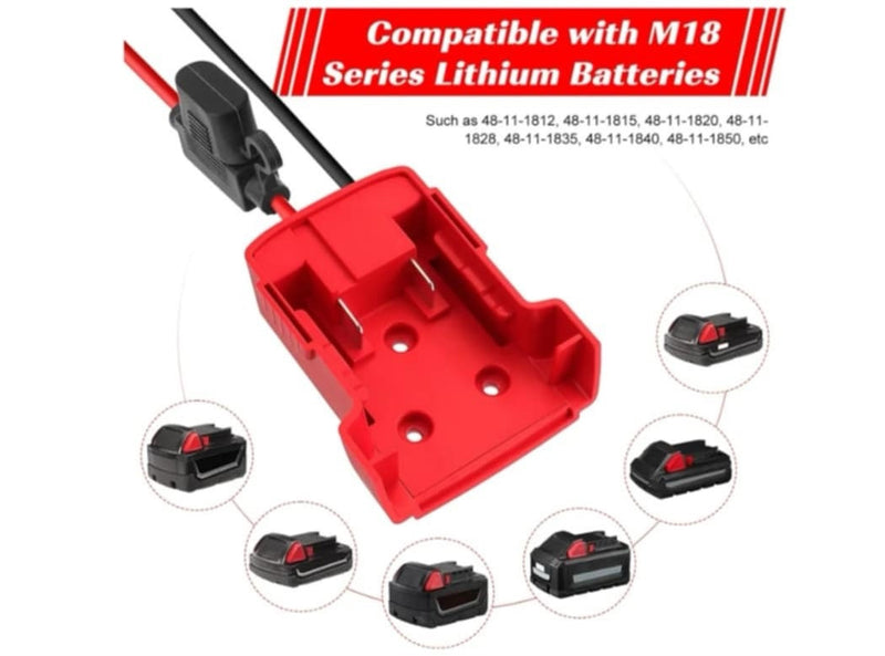 Power Wheels Battery Adapter for Milwaukee M18 18V Conversion Kit Magic Cars 7