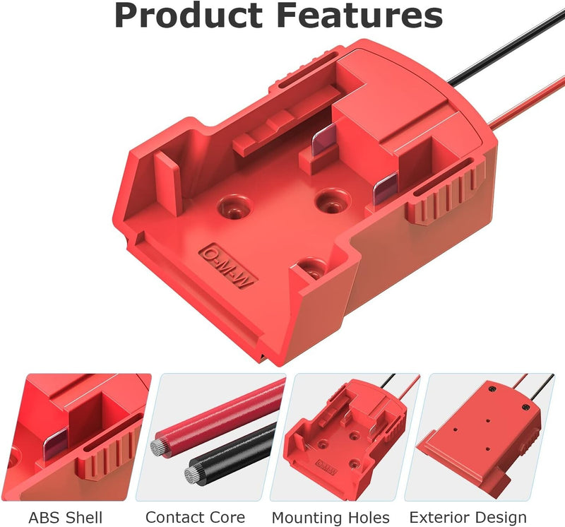 18V M18 to Power Wheels Battery Conversion Adapter Kit Magic Cars 6