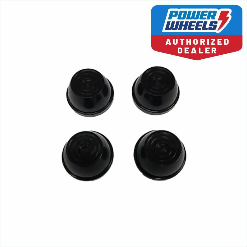 Power Wheels Barbie Princess Mustang 4-Pack 0.437 Cap Pieces Black Genuine Magic Cars Variant 0