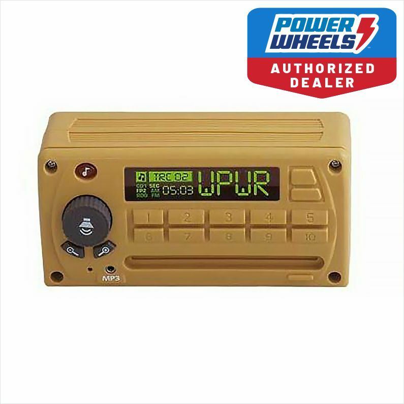 Power Wheels CBG65-9909 Beige Ride-On Jeep with Built-In Radio Sound Box Magic Cars Variant 0
