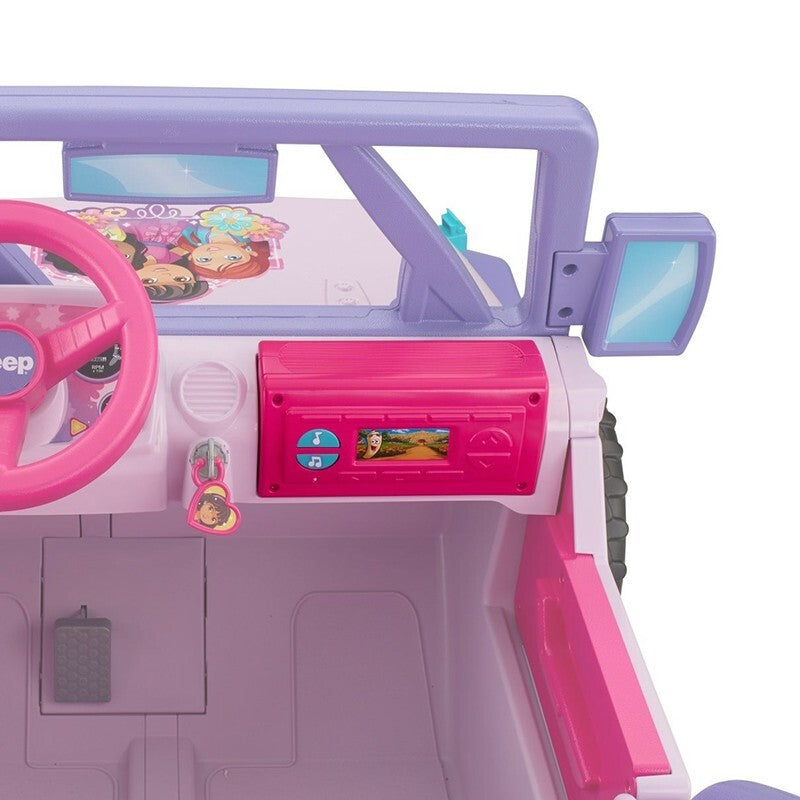 Power Wheels CDD17-9909 Dora Pink Radio Sound Box with Wheels Genuine Magic Cars 1