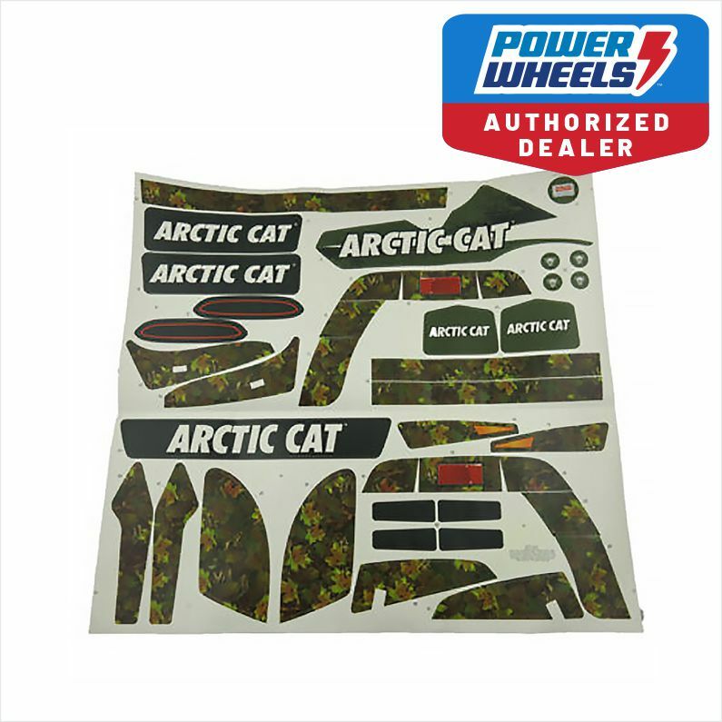 Power Wheels CGY61 Camo Arctic Cat Decal Label Sheet Genuine Fisher Magic Cars 0