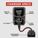 6V Blue Battery Charger for Power Wheels Magic Cars 5