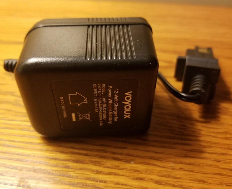 Power Wheels Charger Compatible with 12V Orange, Grey, and SafeAMP Batteries by Voyaux Magic Cars 2
