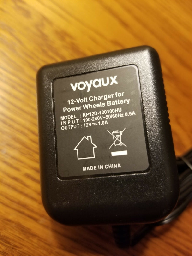 Power Wheels Charger Compatible with 12V Orange, Grey, and SafeAMP Batteries by Voyaux Magic Cars 3