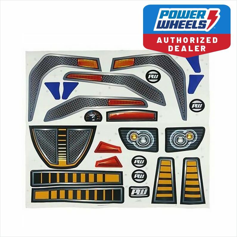 Power Wheels CHP66 Baja Extreme Label Decal Sheet Genuine Replacement Magic Cars Variant 0