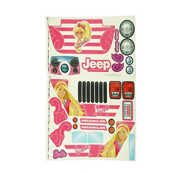 Power Wheels Decal for Jeep Barbie Jamming Jeep Model CHP65 Magic Cars 1