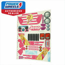 Power Wheels Decal for Jeep Barbie Jamming Jeep Model CHP65 Magic Cars Variant 0