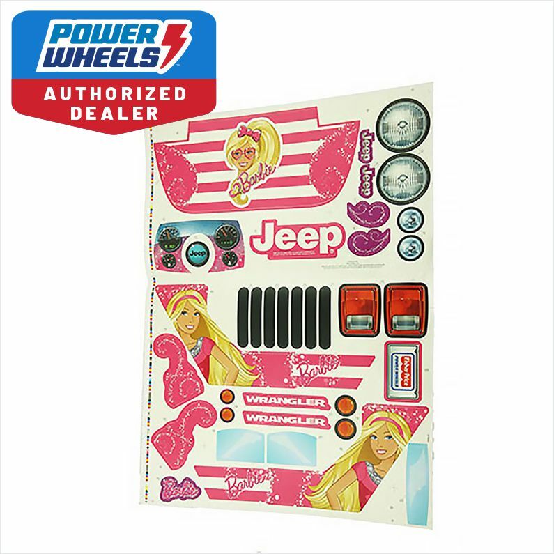 Power Wheels Decal for Jeep Barbie Jamming Jeep Model CHP65 Magic Cars Variant 0