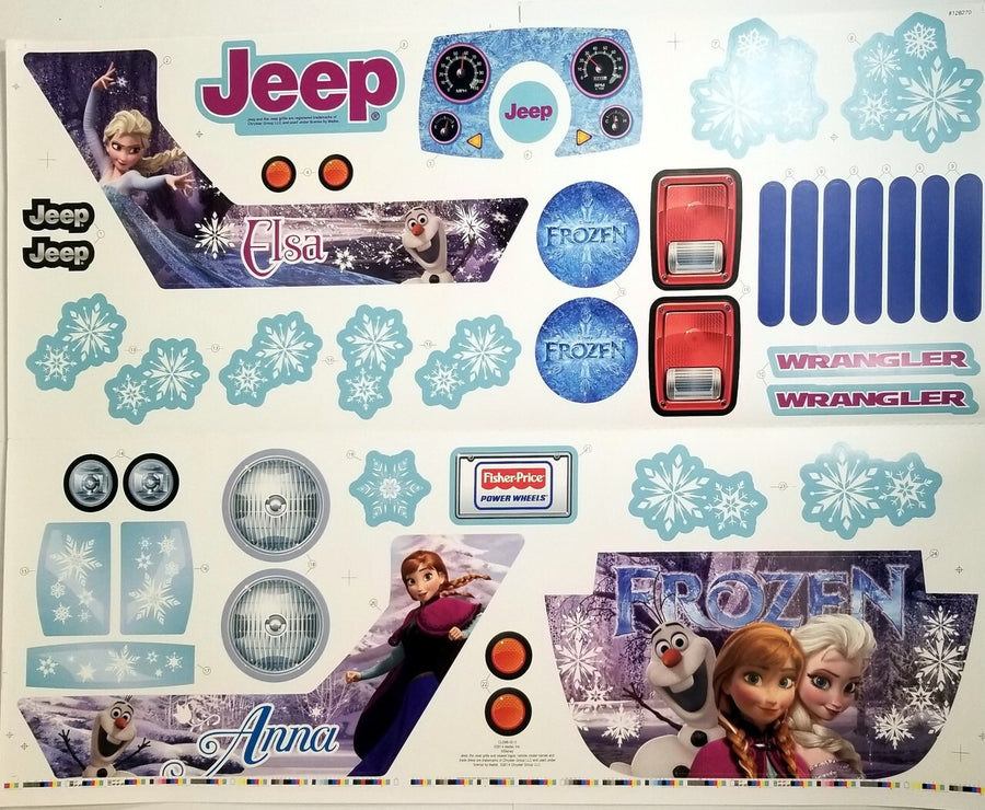 Power Wheels Frozen Elisa Sticker Set Kids Toy Magic Cars 0