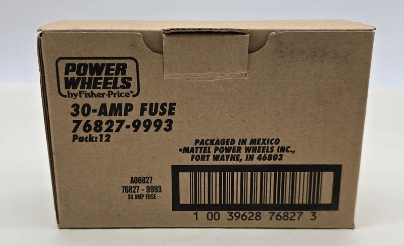 Power Wheels Fisher 30 Amp Fuse 76827-9993 12 Packs of 4 Fuses Magic Cars 1