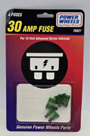 Power Wheels Fisher 30 Amp Fuse 76827-9993 12 Packs of 4 Fuses Magic Cars 4