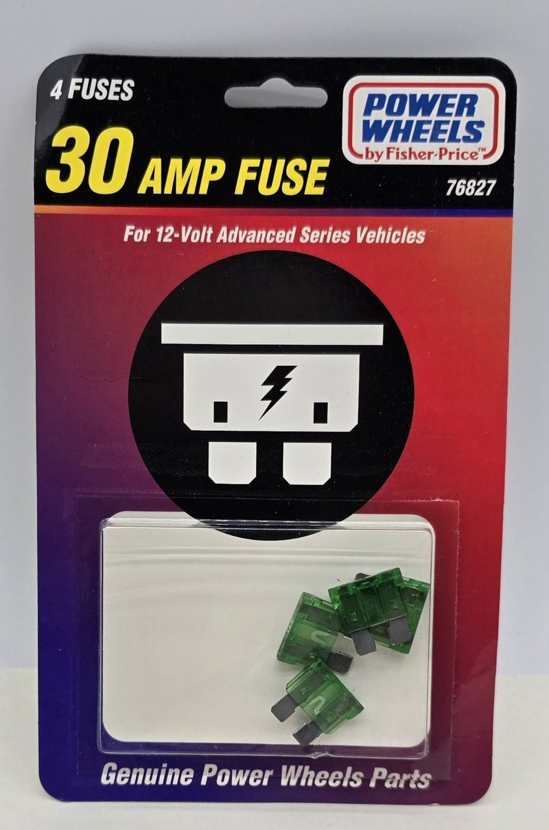 Power Wheels Fisher 30 Amp Fuse 76827-9993 12 Packs of 4 Fuses Magic Cars 4