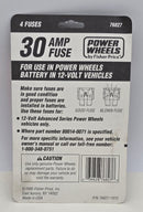Power Wheels Fisher 30 Amp Fuse 76827-9993 12 Packs of 4 Fuses Magic Cars 5