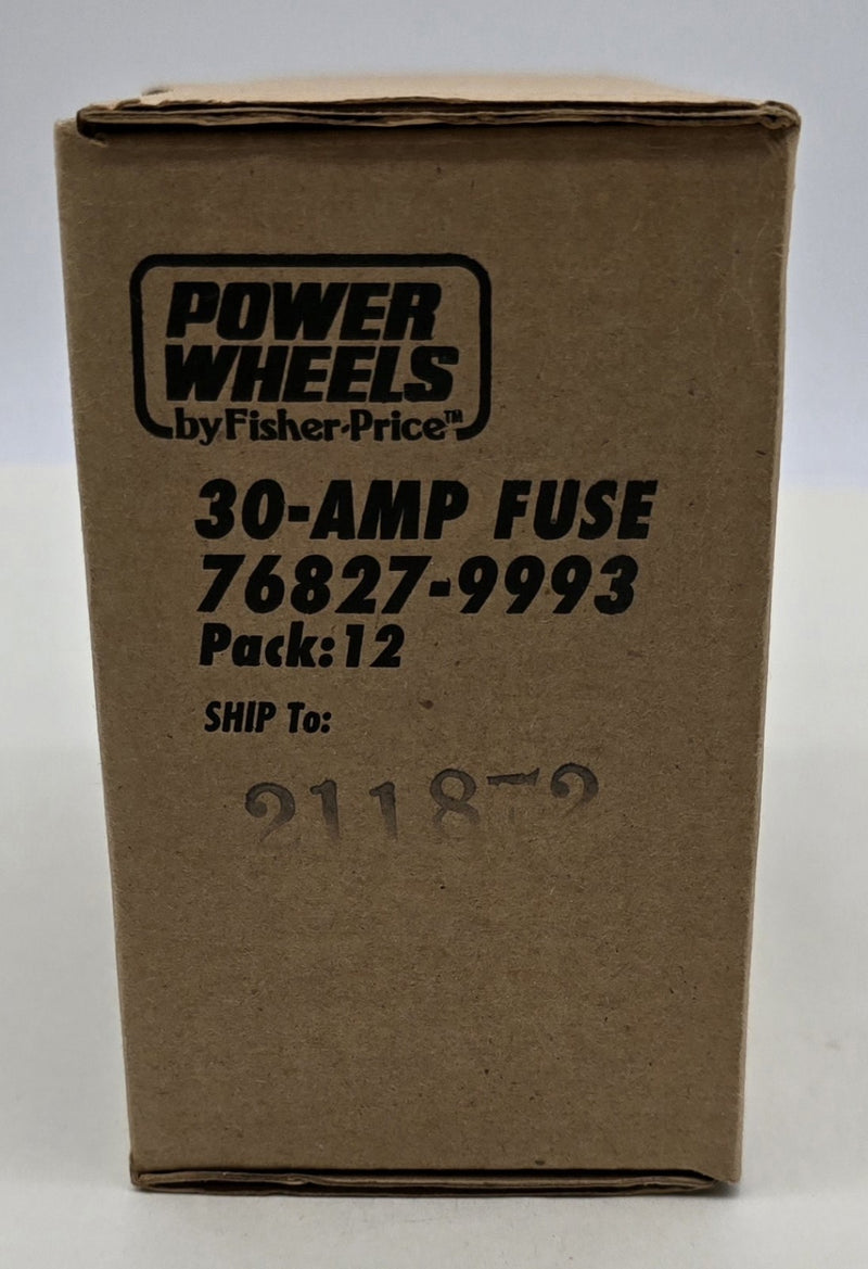 Power Wheels Fisher 30 Amp Fuse 76827-9993 12 Packs of 4 Fuses Magic Cars 7