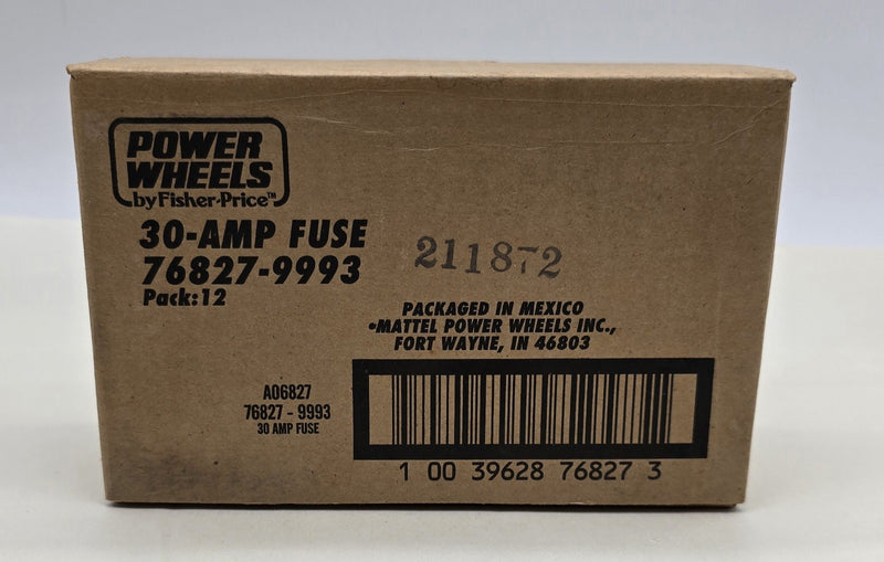 Power Wheels Fisher 30 Amp Fuse 76827-9993 12 Packs of 4 Fuses Magic Cars Variant 0