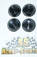 Black Power Wheels Replacement Cap Piece X4 Compatible with Fisher Price Mattel Model .354 Magic Cars 1