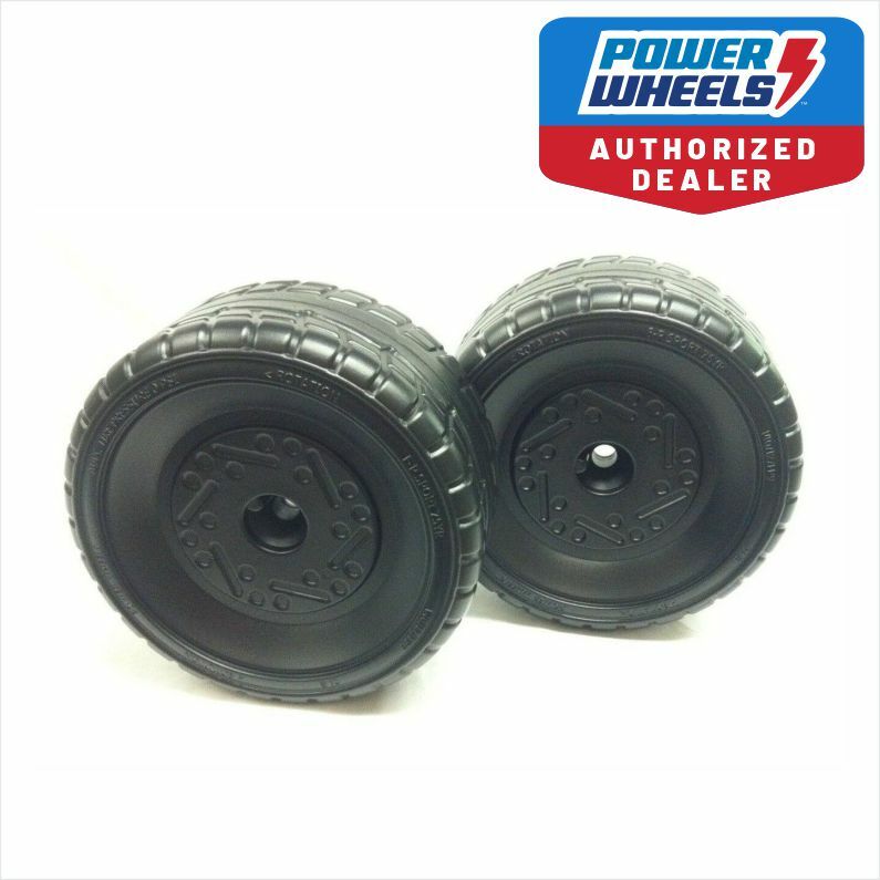 Power Wheels Ford Mustang Front Tire Set Left and Right Replacement J4390-2279, J4390-2289 Magic Cars 0