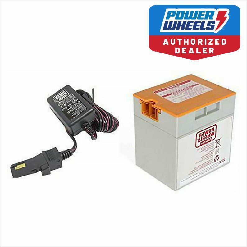 Power Wheels Gray Orange 12 Volt Battery and Charger Kit Magic Cars Variant 0