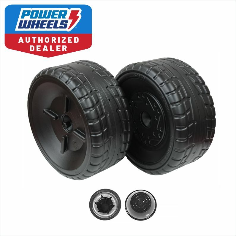Power Wheels J4390 Mustang Right and Left Wheels with 2 Retainers Genuine OEM Magic Cars Variant 0