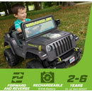 12V Battery-Powered Gray Jeep Wrangler Ride-On Vehicle for Ages 2+ Magic Cars 3