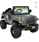 Power Wheels Jeep Wrangler Toddler Ride-On Toy with Driving Sounds and Multi-Textured Features Magic Cars 2