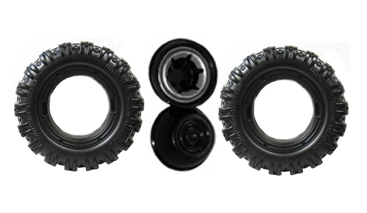 Green Jeep Hurricane Replacement Wheels K7112 Power 2-Pack Magic Cars 0
